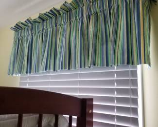 Valances, blinds and window treatments
