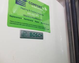 BOSCH 130,000 BTU gas tankless domestic heat & hot water heater