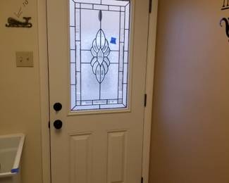 32" entry door - interior view