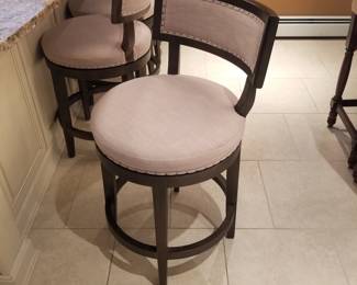 Bar stool detail - stools swivel. Two still available 