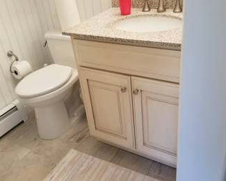 Bath vanity; commode