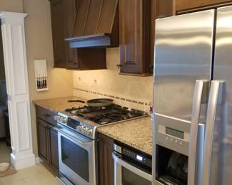 Kitchen appliance detail; Whirlpool refrigerator mfg. 3/2010