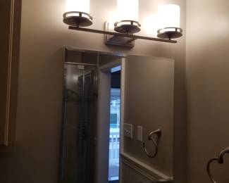 Vanity mirror and lights