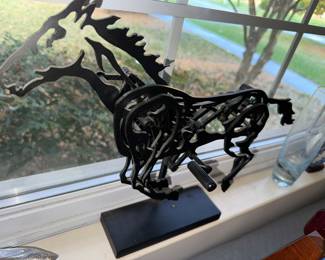 Intricate (and amazing) running horse form Working Automation by Metal Artist in Seattle WA "only made a few"