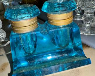 Blue Uranium Inkwell