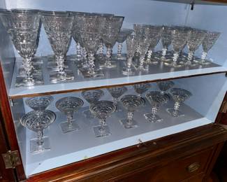 gorgeous Display of Hawkes (Steuben?)  I think... wow!