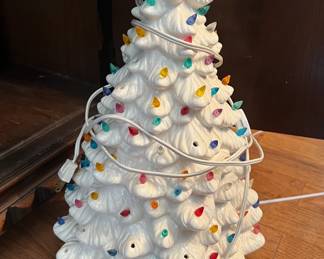 Large white ceramic tree