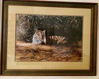Framed print numbered and signed by Gilbert Duran (#210/600)