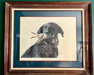 Framed print "My Brother's Friend" numbered and signed by Roberto Lozano, Jr. (#1210/1450)