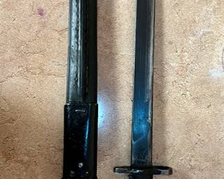 WWII bayonet with sheath
