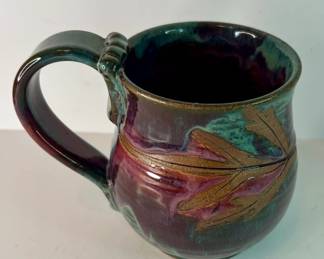 Handmade pottery mug