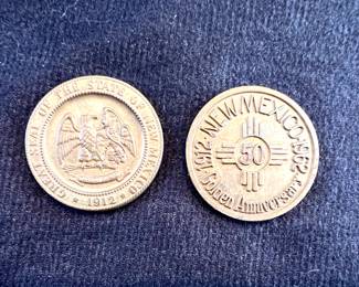 New Mexico golden anniversary coins