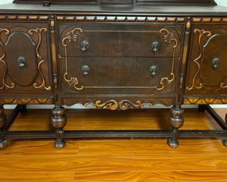 Antique buffet cabinet