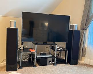 the white speakers in the picture is not for sale.  Everything else is for sale! 
