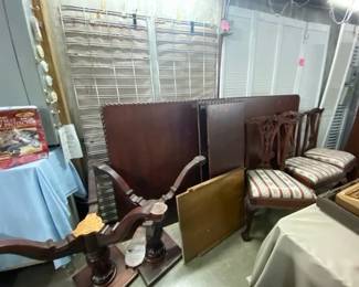 LARGE DINING TABLE SET WITH 6 CHAIRS