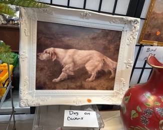 FRAMED DOG CANVAS PRINT