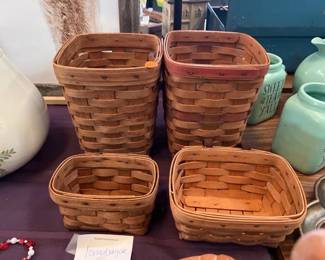 4 LONGABERGER BASKETS