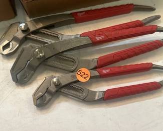 3 MILWAUKEE CHANNEL LOCK PLIERS