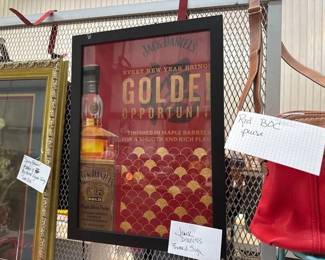 FRAMED JACK DANIELS SIGN