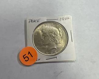 silver peace dollar coin