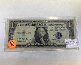 silver certificate dollar