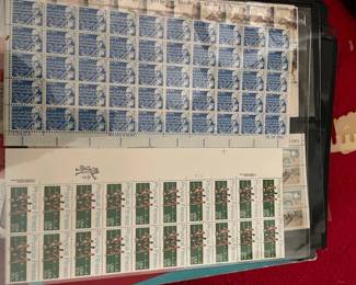 Large selection of postage stamps.