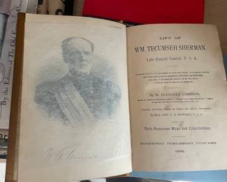 LIFE OF WILLIAM TECUMSEH SHERMAN ~1891 1st. Ed.~ Biography ~ Civil War~Illustrated.