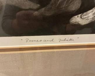 G. H Rothe dance bejart, "Romeo & Juliette," artist proof.