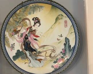 Beauties of the Red Maniosn: "Pao-chai" Imperial Jingdezhen Porcelain Plate #1.