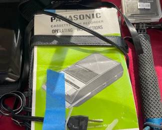 Panasonic cassette tape recorder.