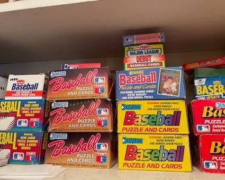Large selection of Baseball cards.