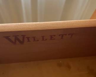 Willett seven-drawer teak dresser.