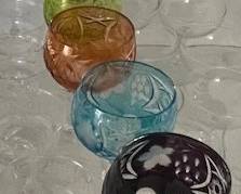 Large selection of vintage barware.