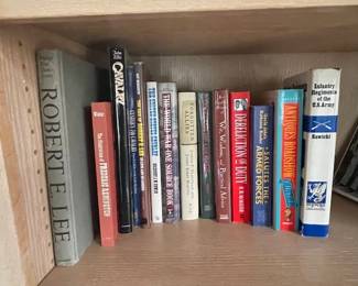 Large selection of military and other books.