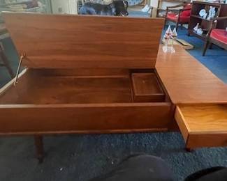 Mid-Century Drexel Declaration Coffee Table with lift-up top.