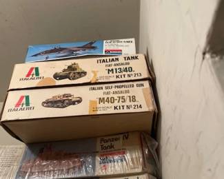 Military vehicles models.