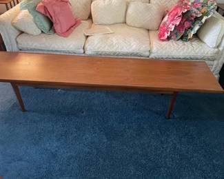 MCM bench table by Drexel.