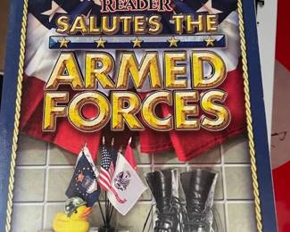 Uncle John's Bathroom Reader Salutes the Armed Forces.