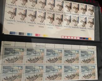 Large selection of postage stamps.