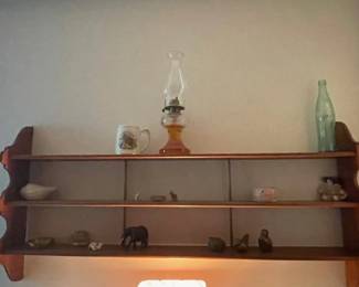 Bric-a-brac shelf.