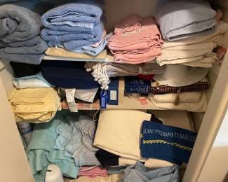 Towels and sheets.