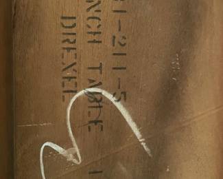 MCM bench table by Drexel.