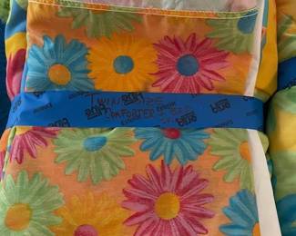 Vintage bedspread and pillow case.