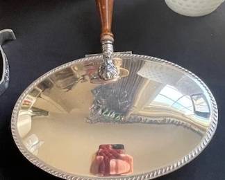 Vintage silver plate silent butler.