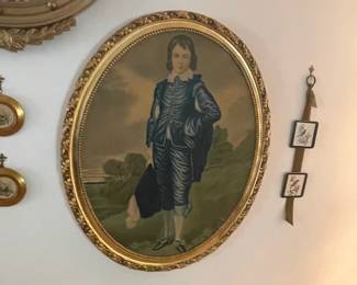 Vintage ornate gold frame made in Italy, "Blue Boy."