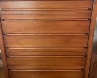 Willett seven-drawer teak dresser.