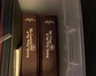 Assorted stamp books.