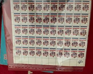 Large selection of postage stamps.