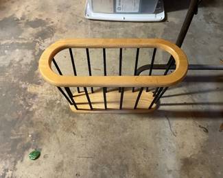 Magazine holder.