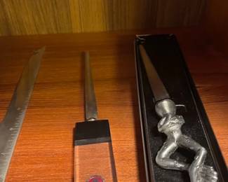 Letter openers.